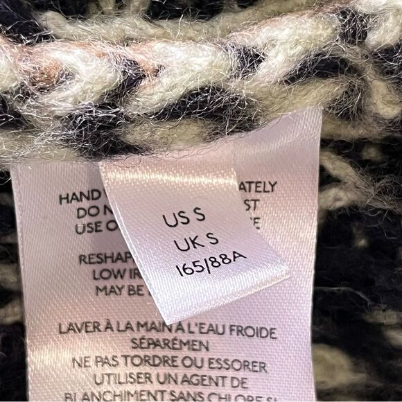 Anthropologie Fair Isle Mint Green Turtleneck Nordic Pattern Tunic Sweater - Picture 5 of 10